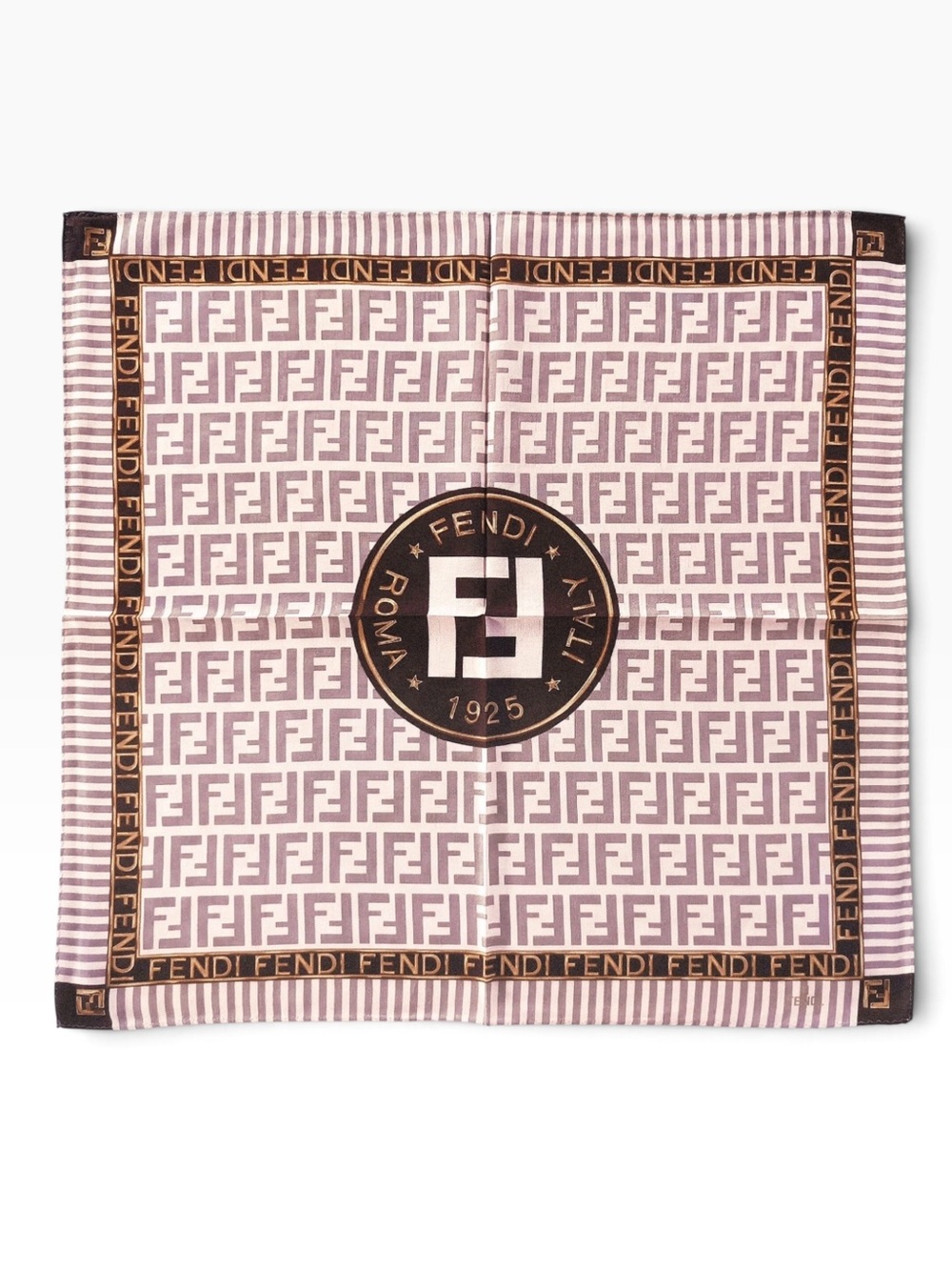 Fendi Zucca FF Logo Printed Scarf / Bandana NWT